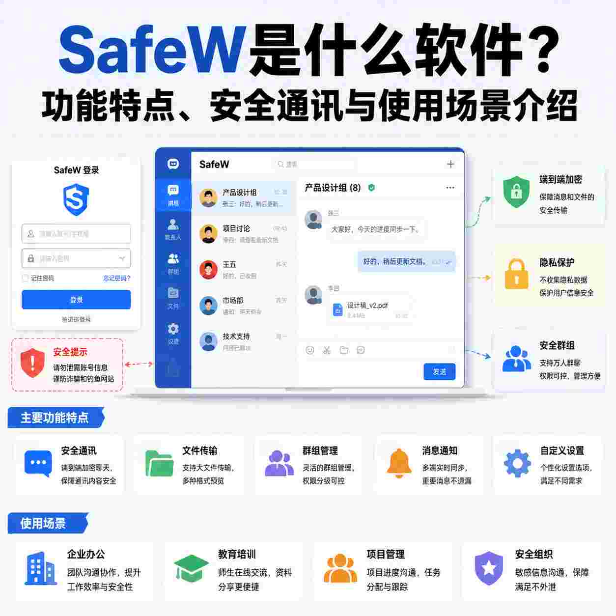 深入解析SafeW软件：主要功能、安全通信机制及典型应用场景介绍
