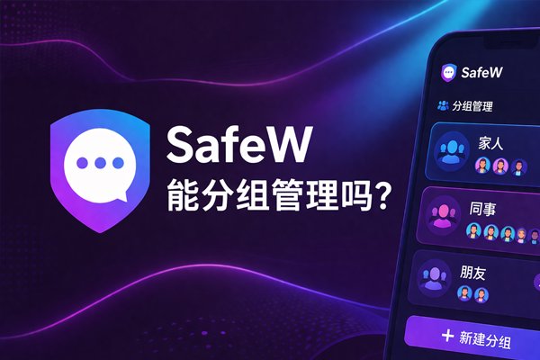 SafeW 支持对联系人或群组进行分组管理吗？